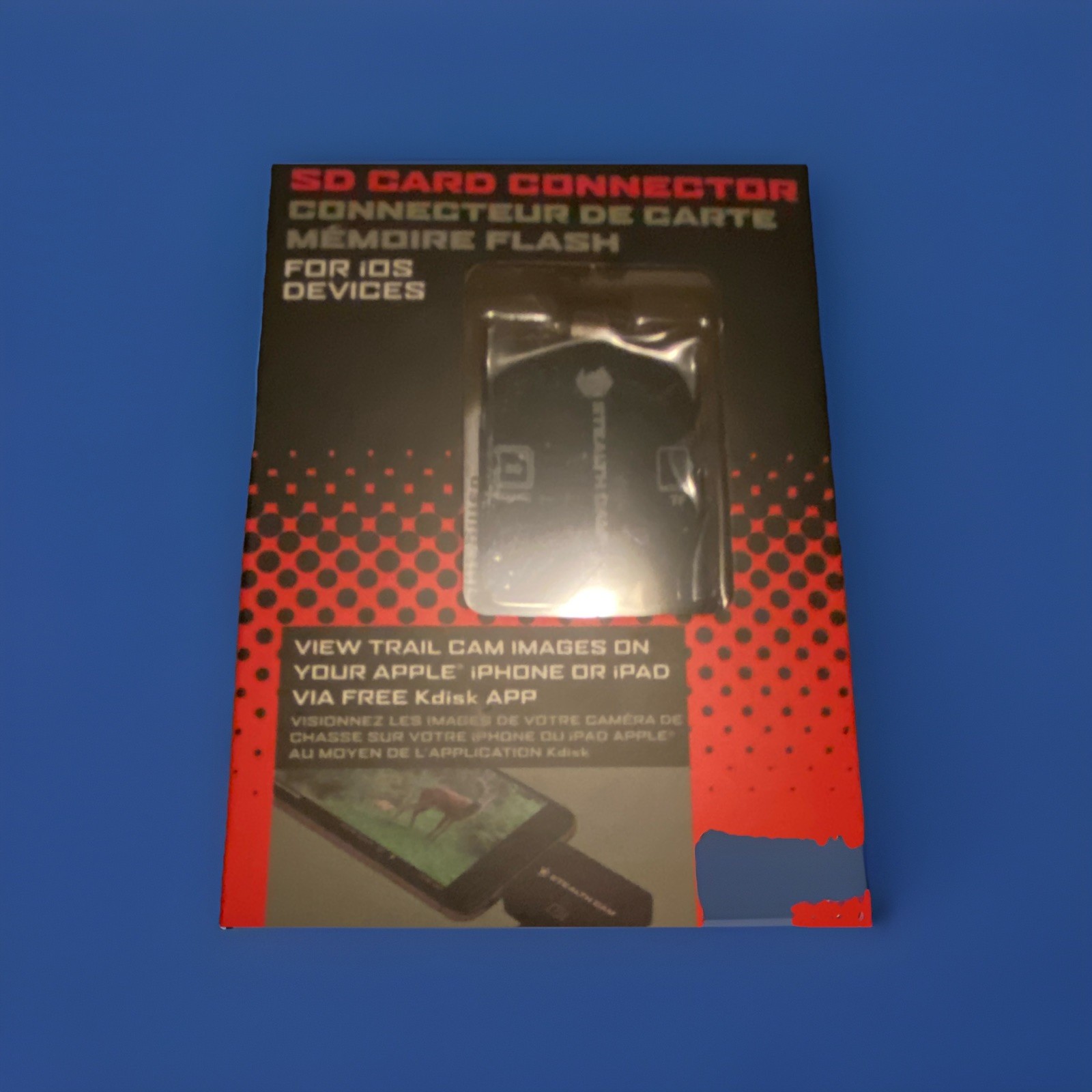 Stealth Cam Lightning SD Card Reader for iPhone iPad iOS Device STC-SDCRIOS