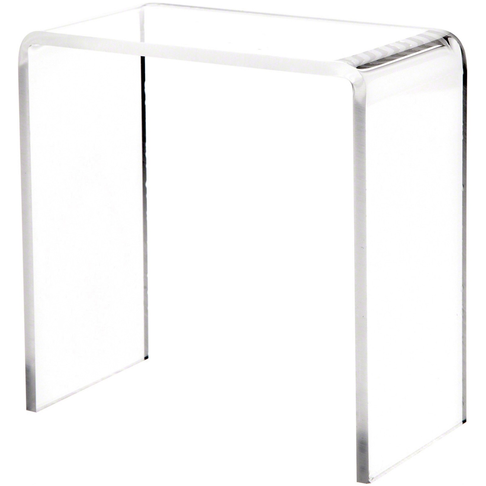 Plymor Clear Acrylic Vertical Rectangular Display Riser, 5" H x 5" W x 2.5" D