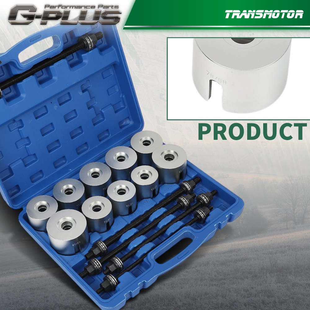 27 PCS Universal Press & Pull Sleeve Kit Bush Bearing Removal Insertion Tool Kit