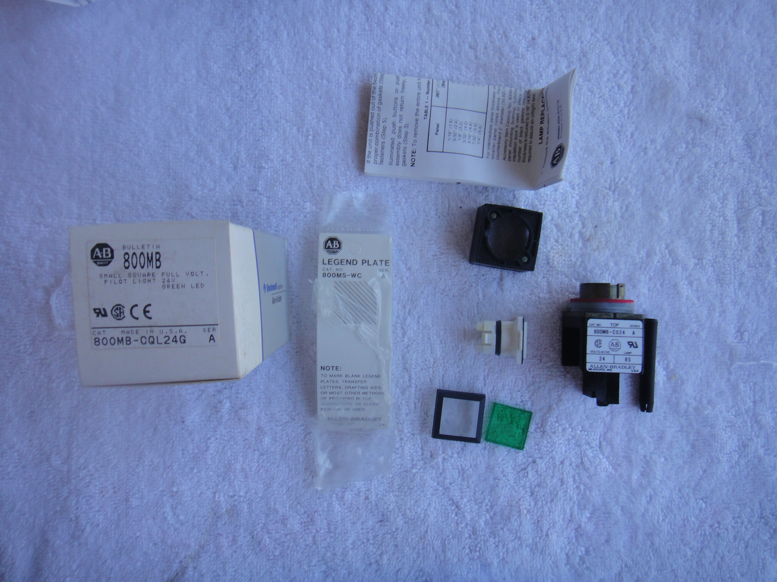 NIB Allen Bradley Pilot Light 800MB-CQL24G