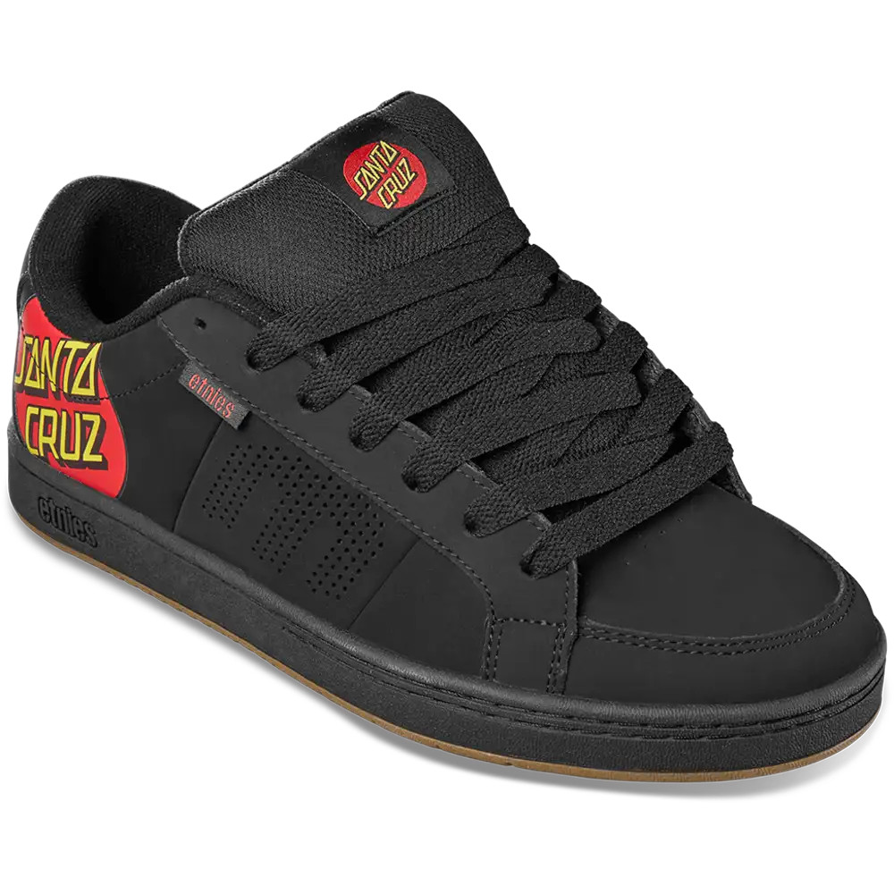 ETNIES x SANTA CRUZ KINGPIN BLACK SKATEBOARD SHOES
