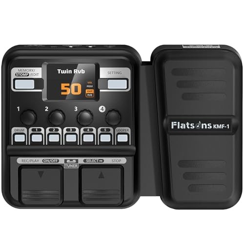 KMF-1 Guitar Pedal, 77 Effects Guitar Multi Effects Pedal with 50 Preset, 42