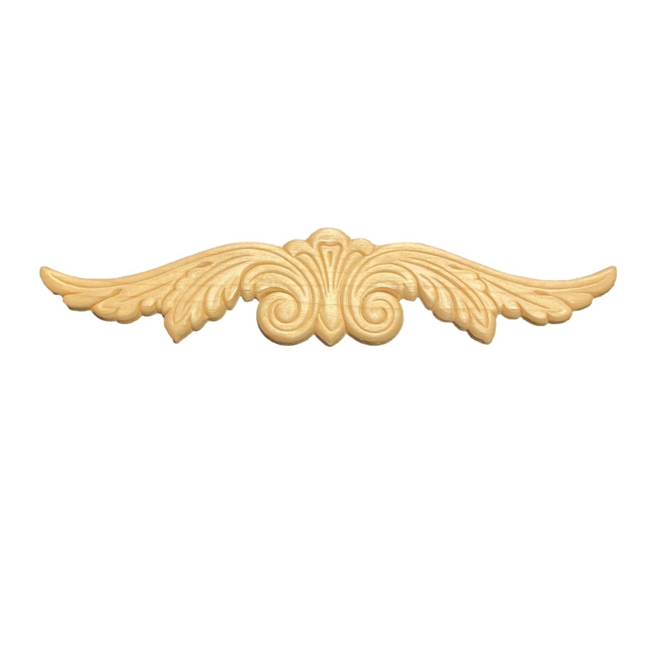 9-1/8" x 2-1/8" Decorative Maple Wood Applique