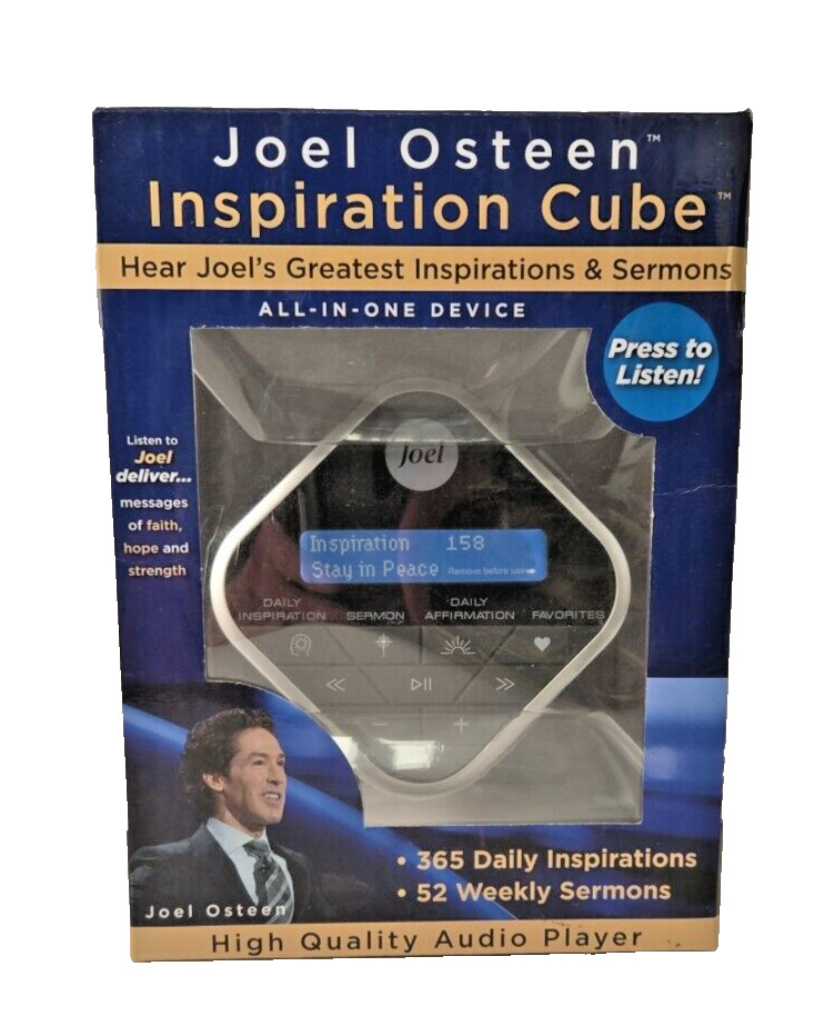 Joel Osteen Inspiration Audio Cube With Sermons and Affirmations