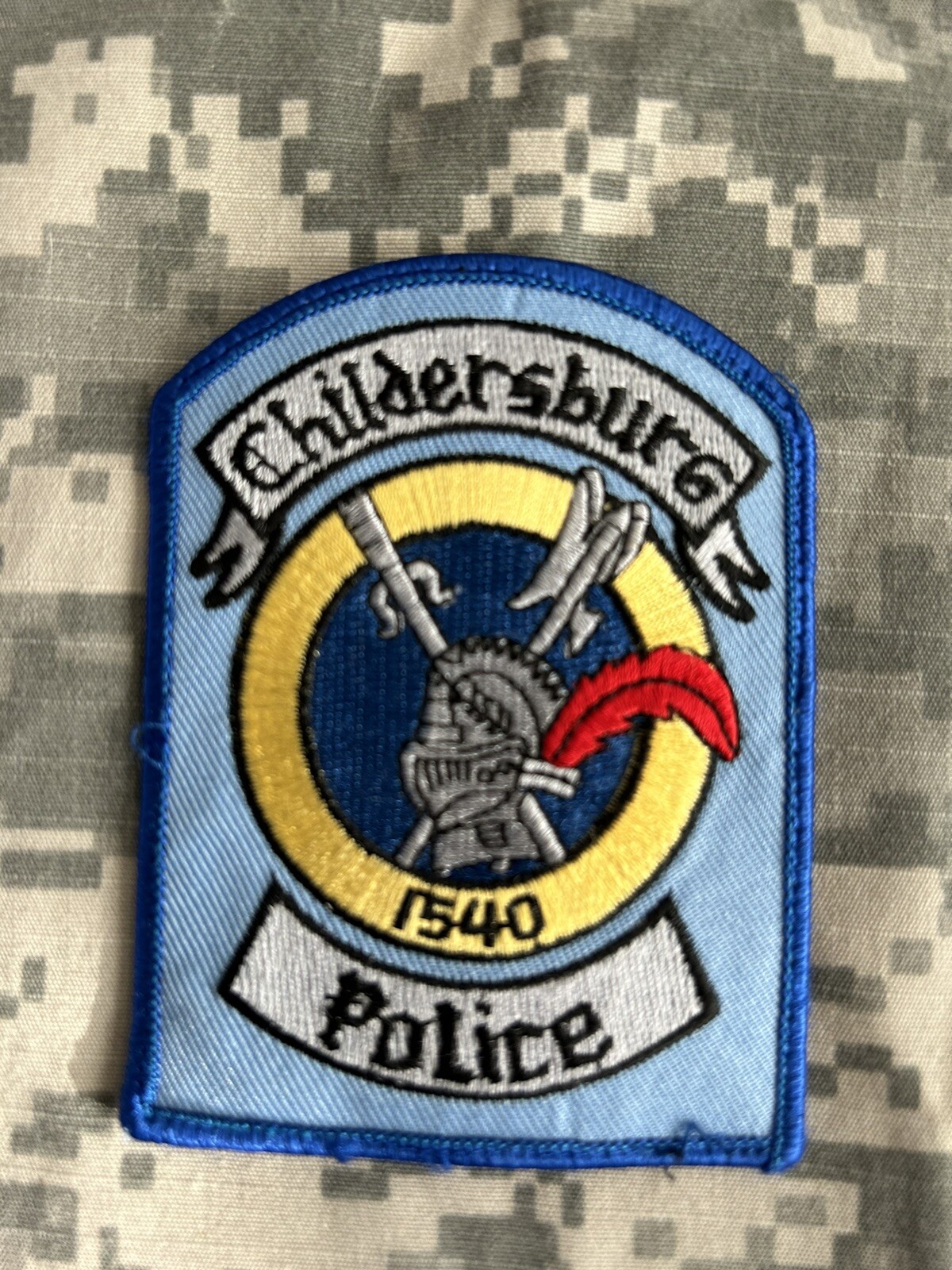 Patch NEW Childersburg Germany Police Shoulder Jacket Authentic