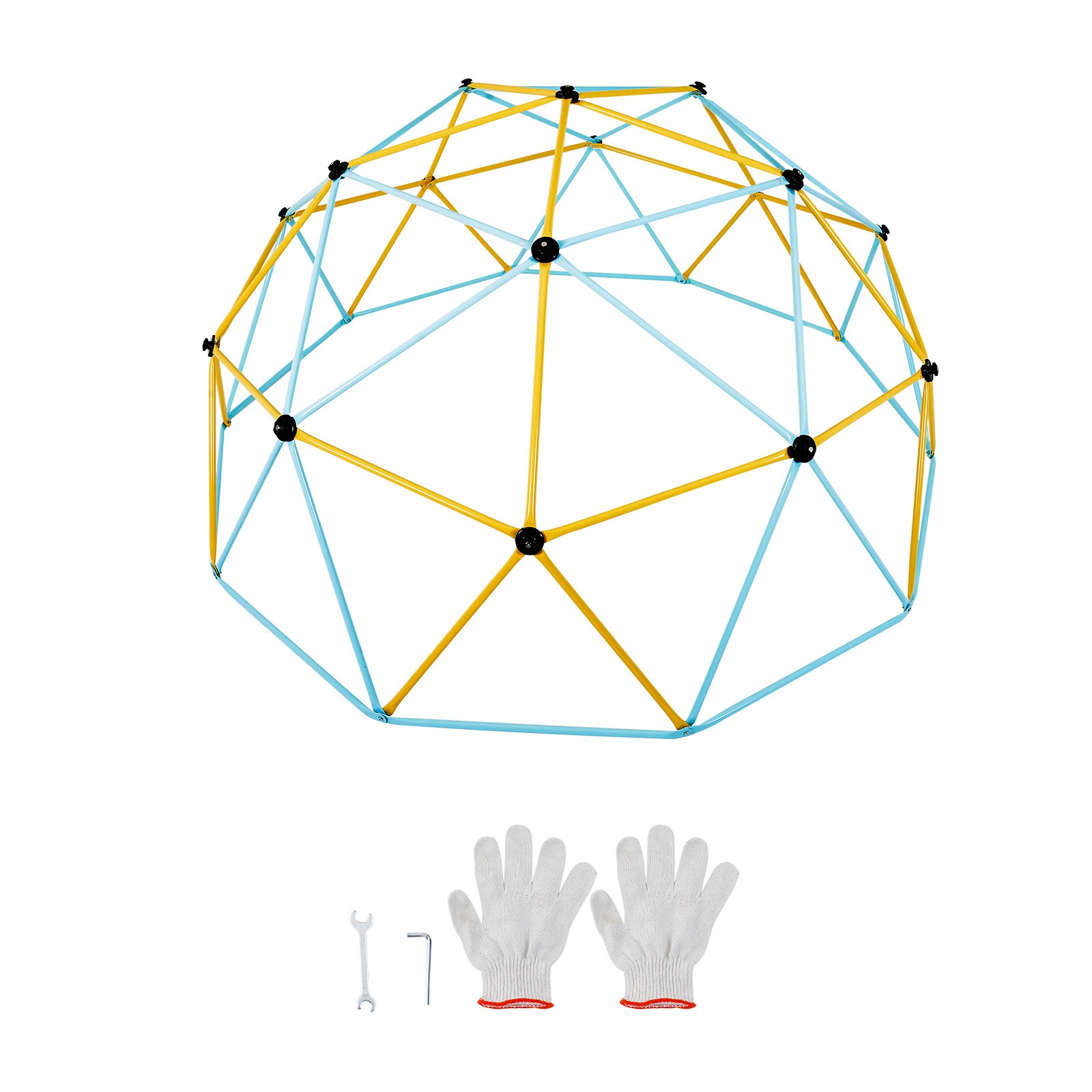 Uimoso Climbing Dome 12FT Geometric Dome Climber Jungle Gym for Kids 3-10 Years