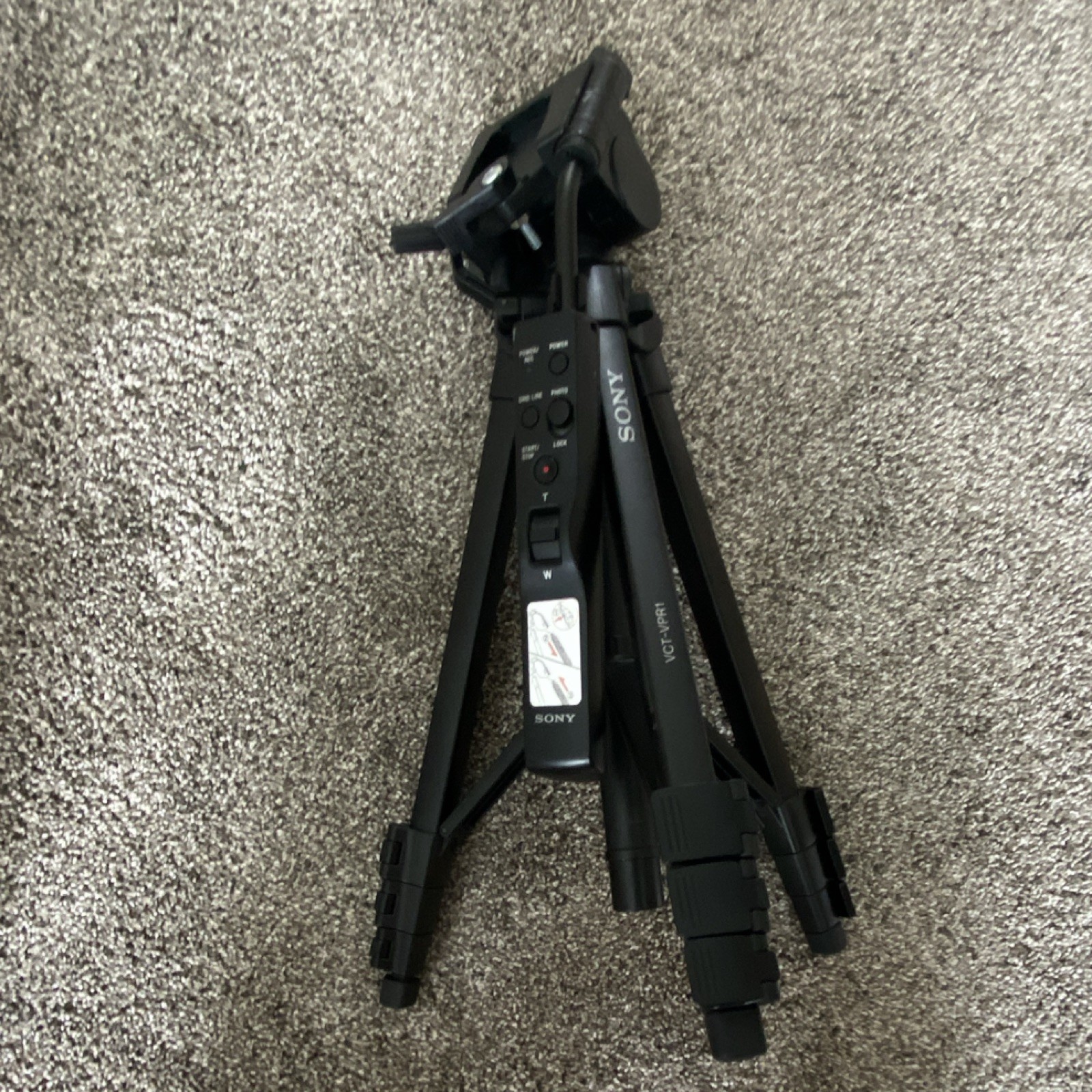 Sony VCT-VPR1 Aluminum Tripod Pan/Tilt Head Pan Handle Handycam 60in 6.6lb