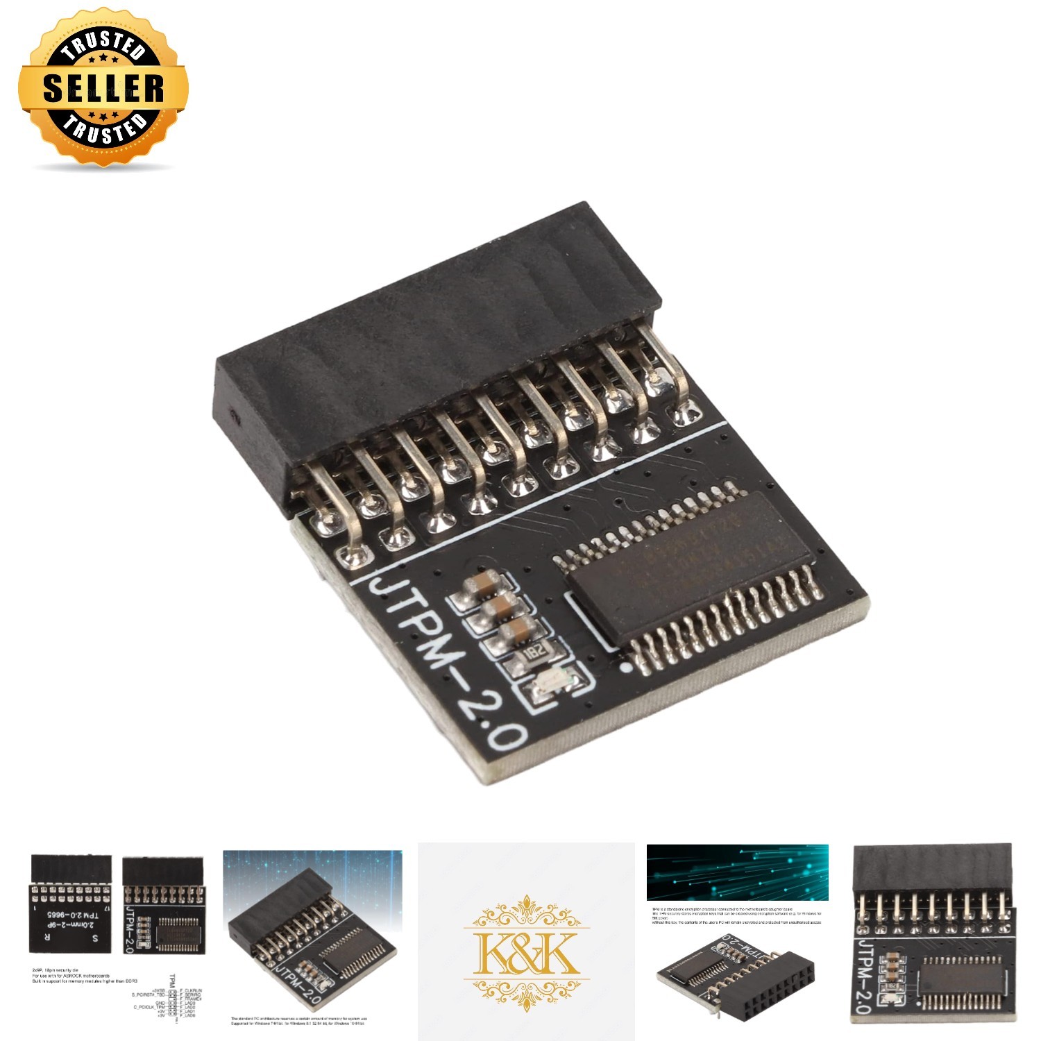 Secure 18-Pin TPM 2.0 Module for Intel LGA 1151 Motherboards - DDR3 Support