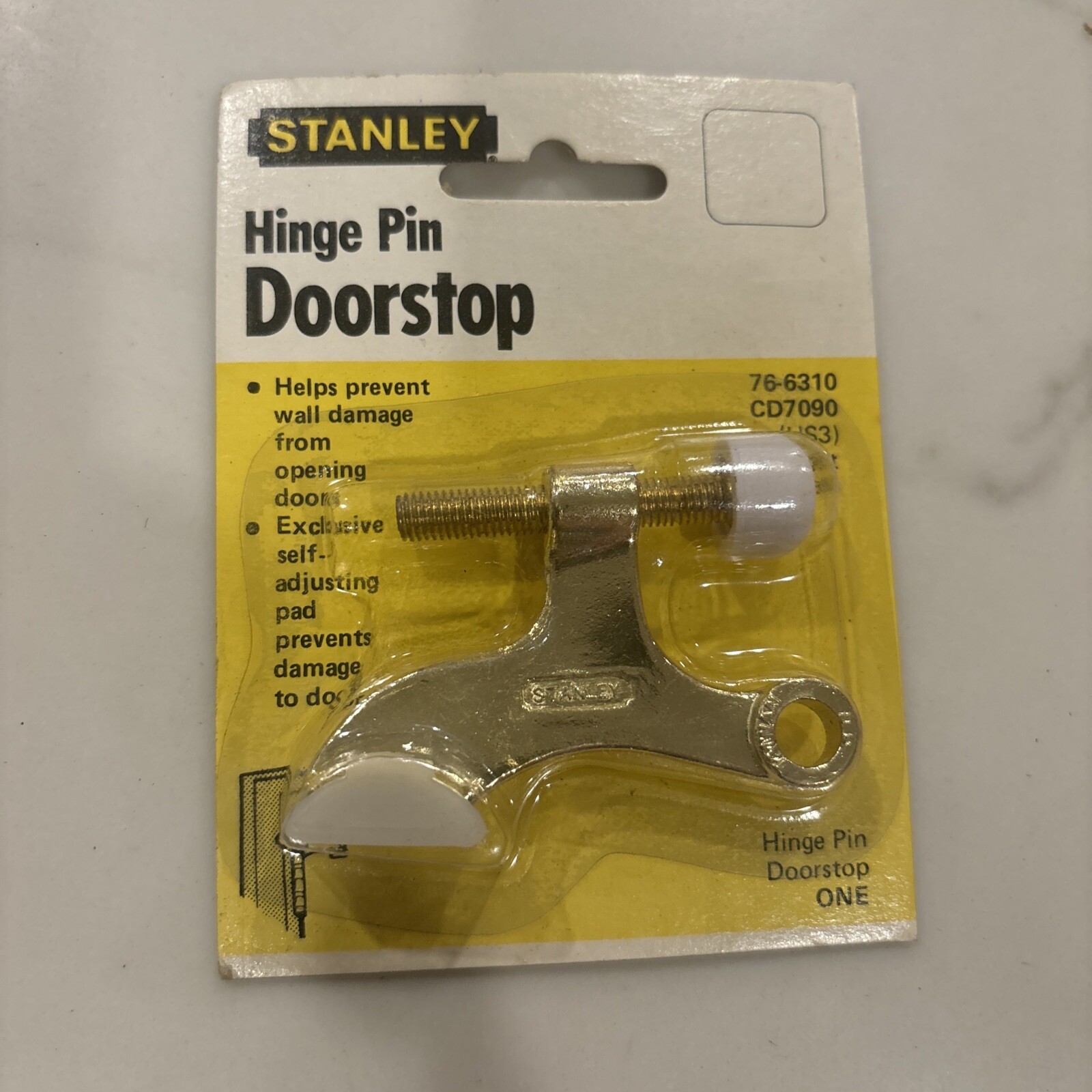 Stanley Brass Hinge Pin Doorstop 76-6310 CD7090 ~ NEW