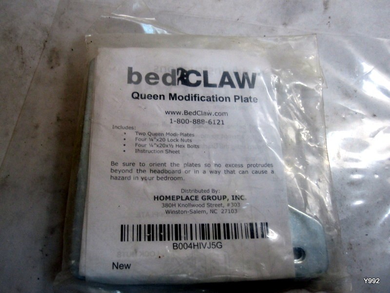 Pack of 2: Bed Claw B004HIVJ5G Modification Plate Headboard Attachment Brackets
