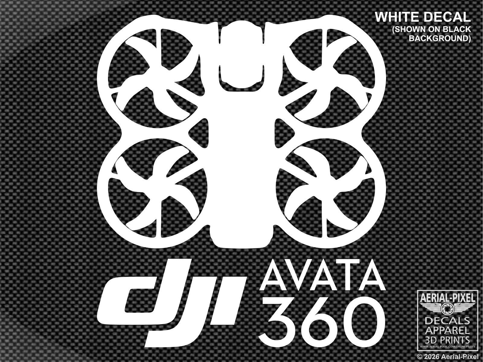 DJI AVATA 360 Case & Window Decal FPV Drone Sticker