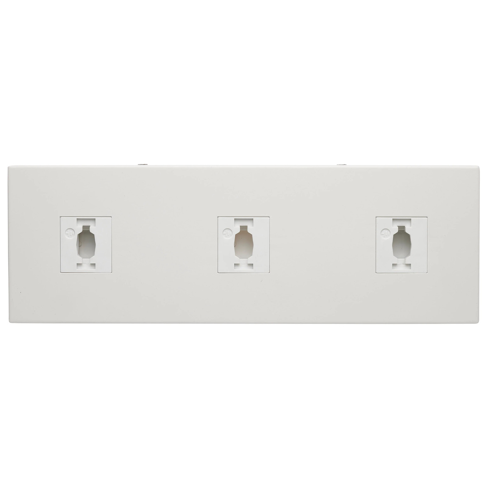 Triple Monopoint Adapter - Rectangular - White Finish - 12-Pack