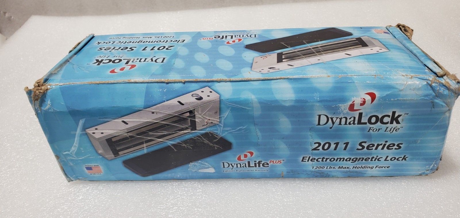 DynaLock 2011-US28-DSM Surface Mount Electromagnetic Lock 1200 LBS 12/24V NEW.