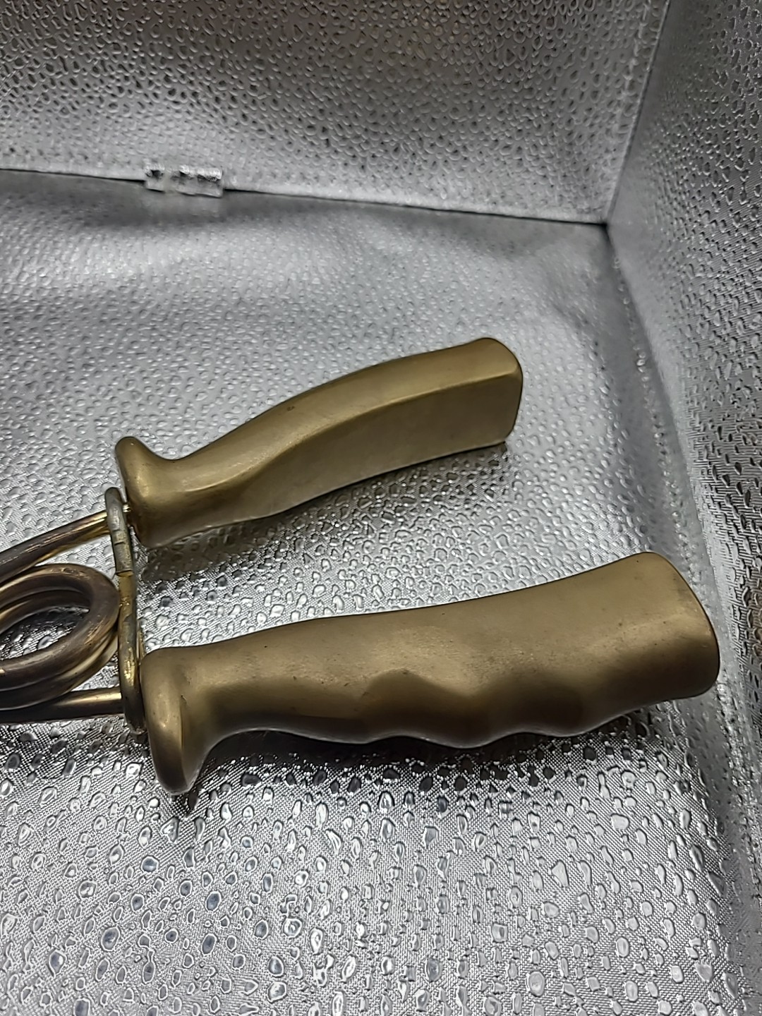 Lot 2 Vintage Solid Brass Exercise Hand Grip Hand Strength Exercise Grippers