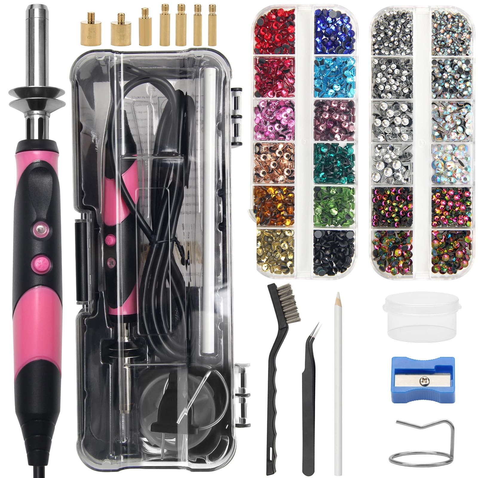 New-Upgrade Hotfix Rhinestone Applicator Tool, Rapid-Heating Hotfix Rhineston...