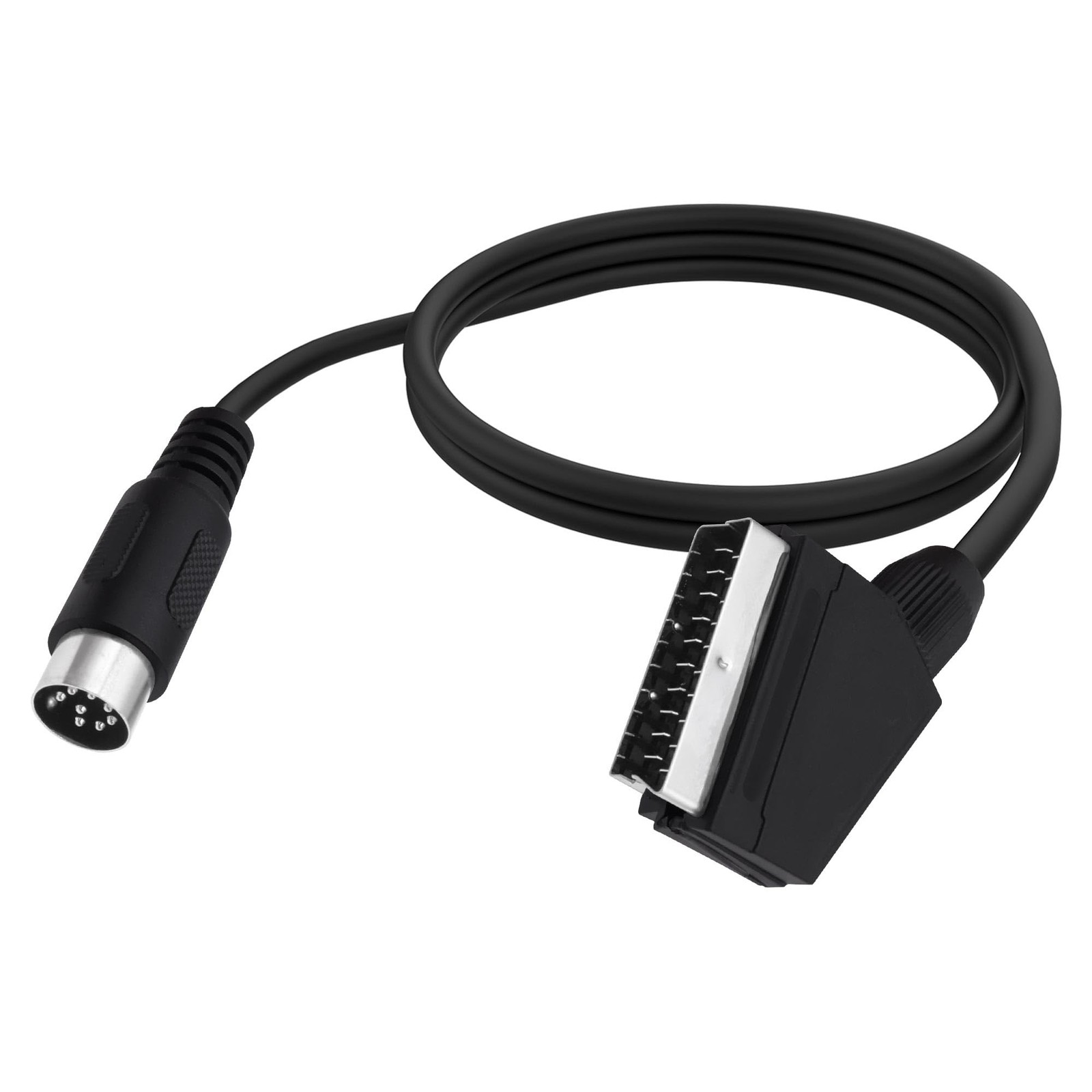 8 Pin Din to SCART Lead Cable Game Console 21 Pin RGB SCART Male to Din 8 Pin...