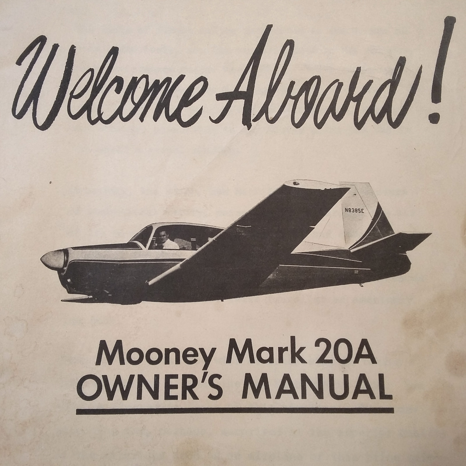 1960 Mooney Mark 20A Owner's Manual, M20A