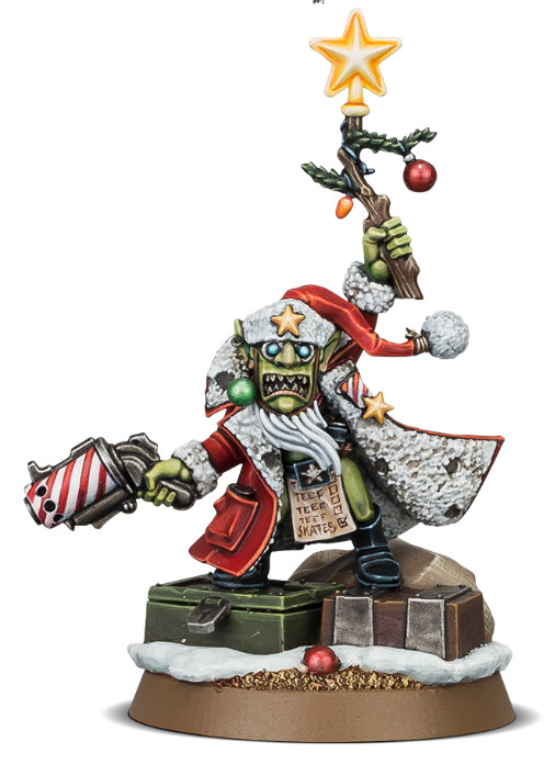Da Red Gobbo-NIB-OOP-Ork-GorkaMorka-Gretchin-Grot-Boss-Christmas-Warhammer 40k