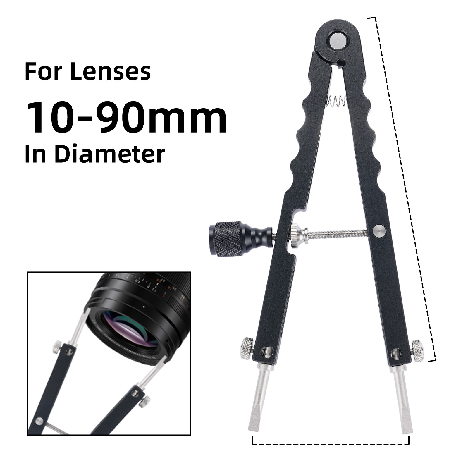 Firm Locking Lens Opener Tool Kit Camera Set V Shaped Lens Opener Tool Kit