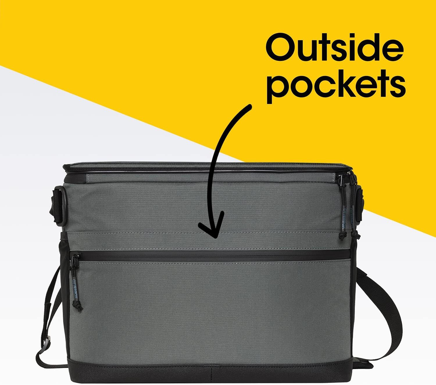 OtterBox Soft Flip Top Cube Cooler w/Ice Pack - Grey Rock