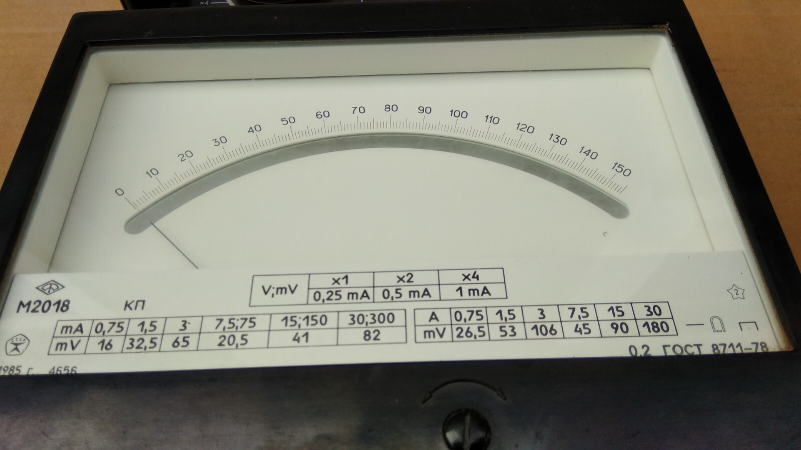 Vintage soviet analog device Voltmeter Ammeter Voltammeter M2018 Bakelite USSR