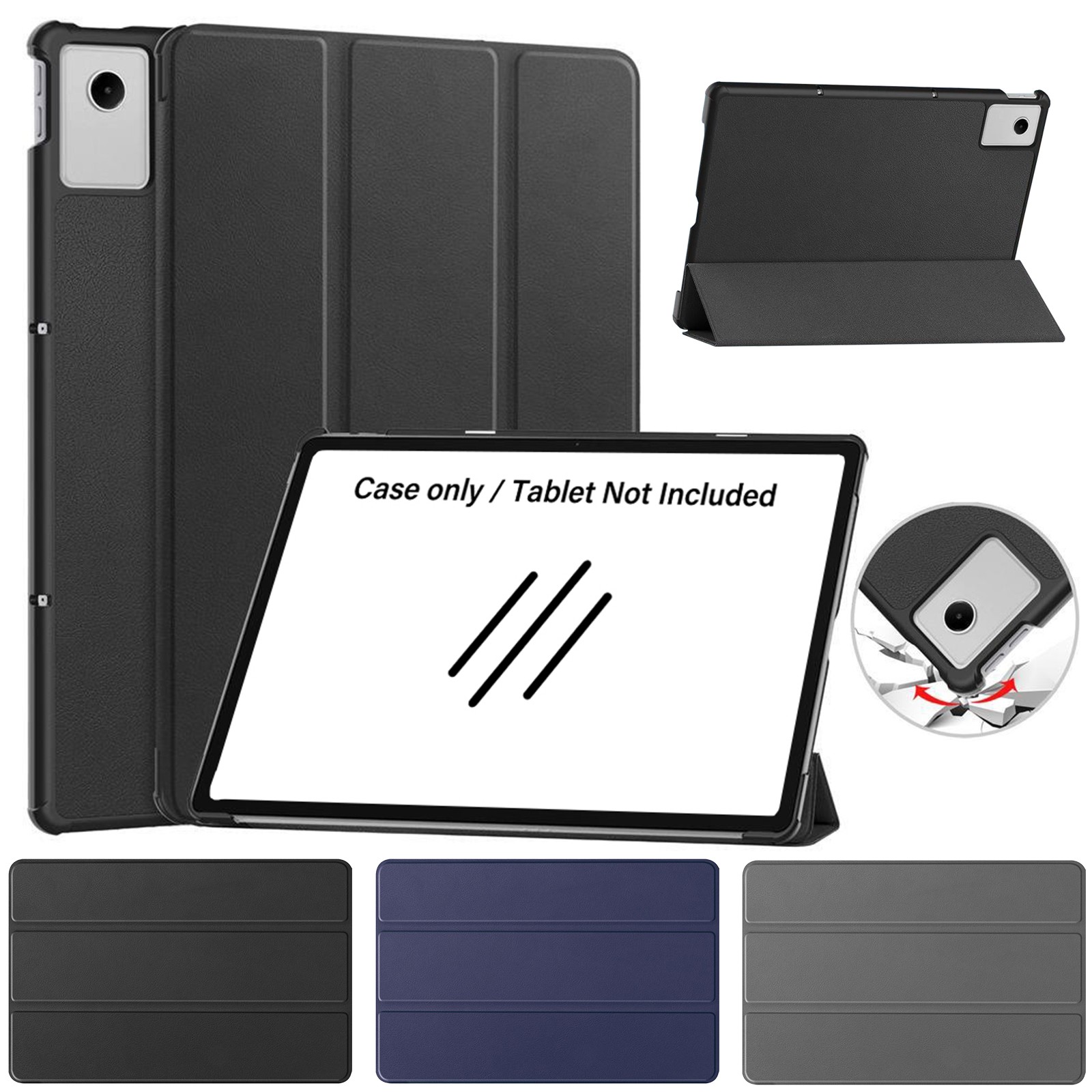 Smart Cover for Lenovo Idea Tab Plus 12.1" 2025 TB361FU Slim PU Leather Case