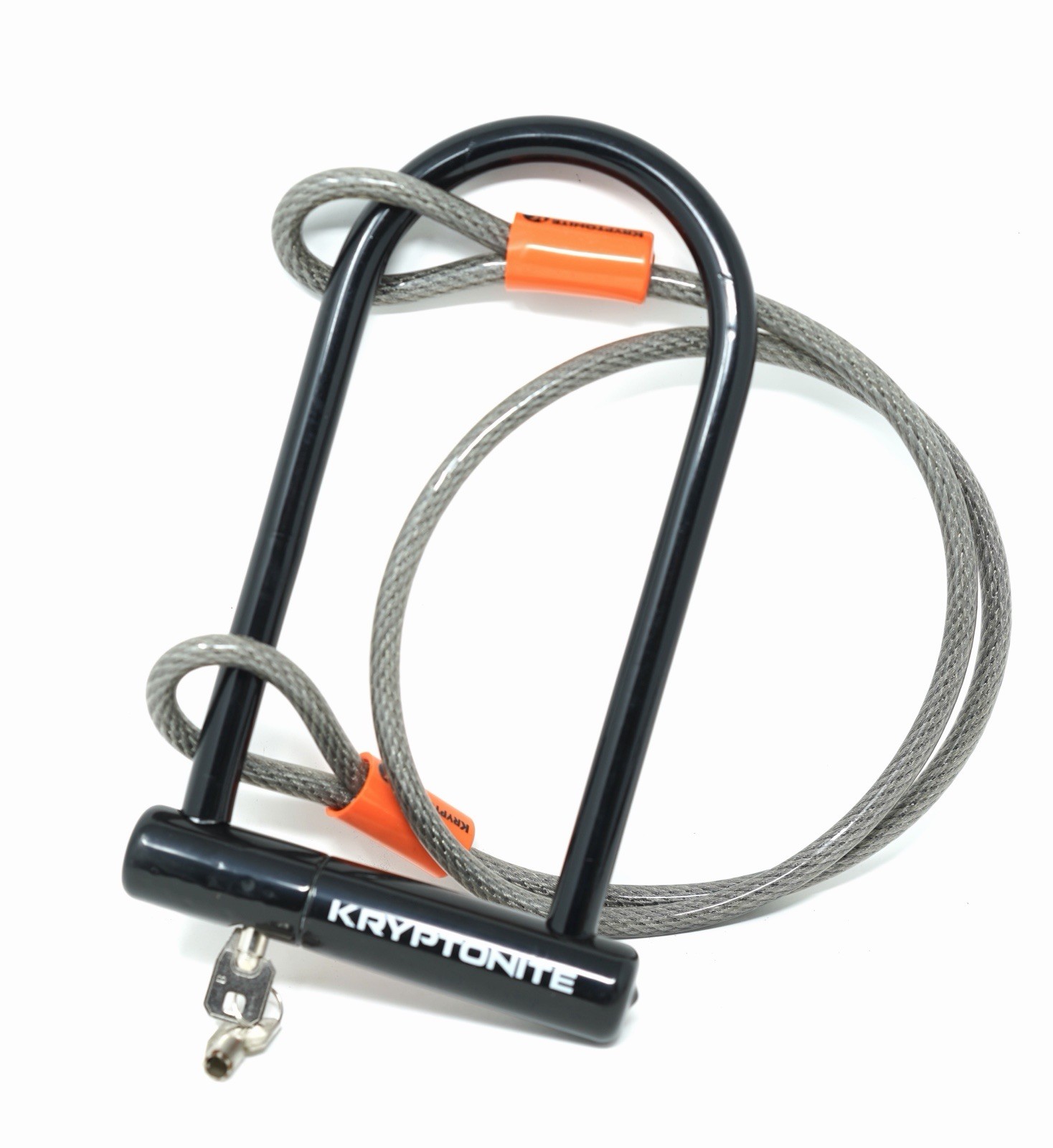Kryptonite KryptoLok U-Lock with Kryptoflex Cable2KeysBikeLock VeryGoodCondition