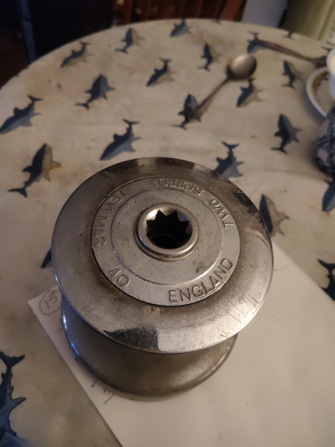 Lewmar 40 Two Speed Sailboat Winch Chrome Over Bronze