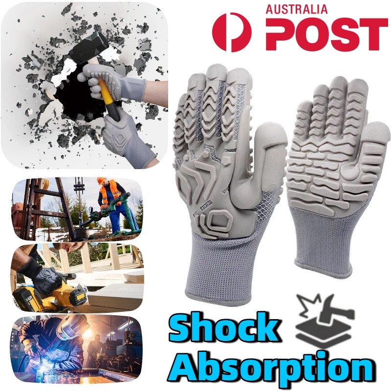 Anti Vibration Gloves Mechanic Working Safe Glove For Construction Machinery AU