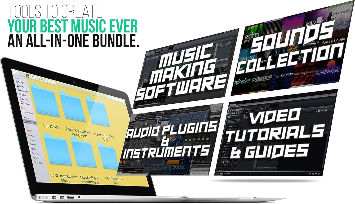 Music Software Bundle - Recording & Editing Tools for PC/Mac=