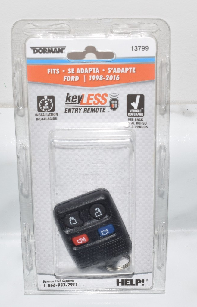 Dorman 13799 Keyless Entry Remote 4 Button - FORD (1998-2016) - NEW/SEALED!