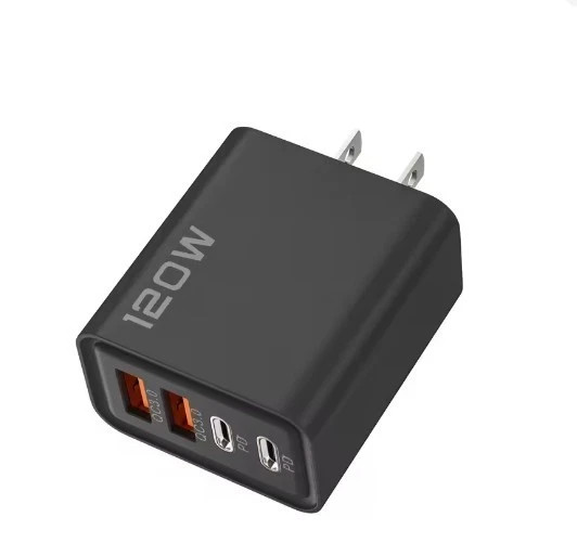 120W 4-Port USB C Fast Wall Charger Block For All Cell Phone iPad Lot