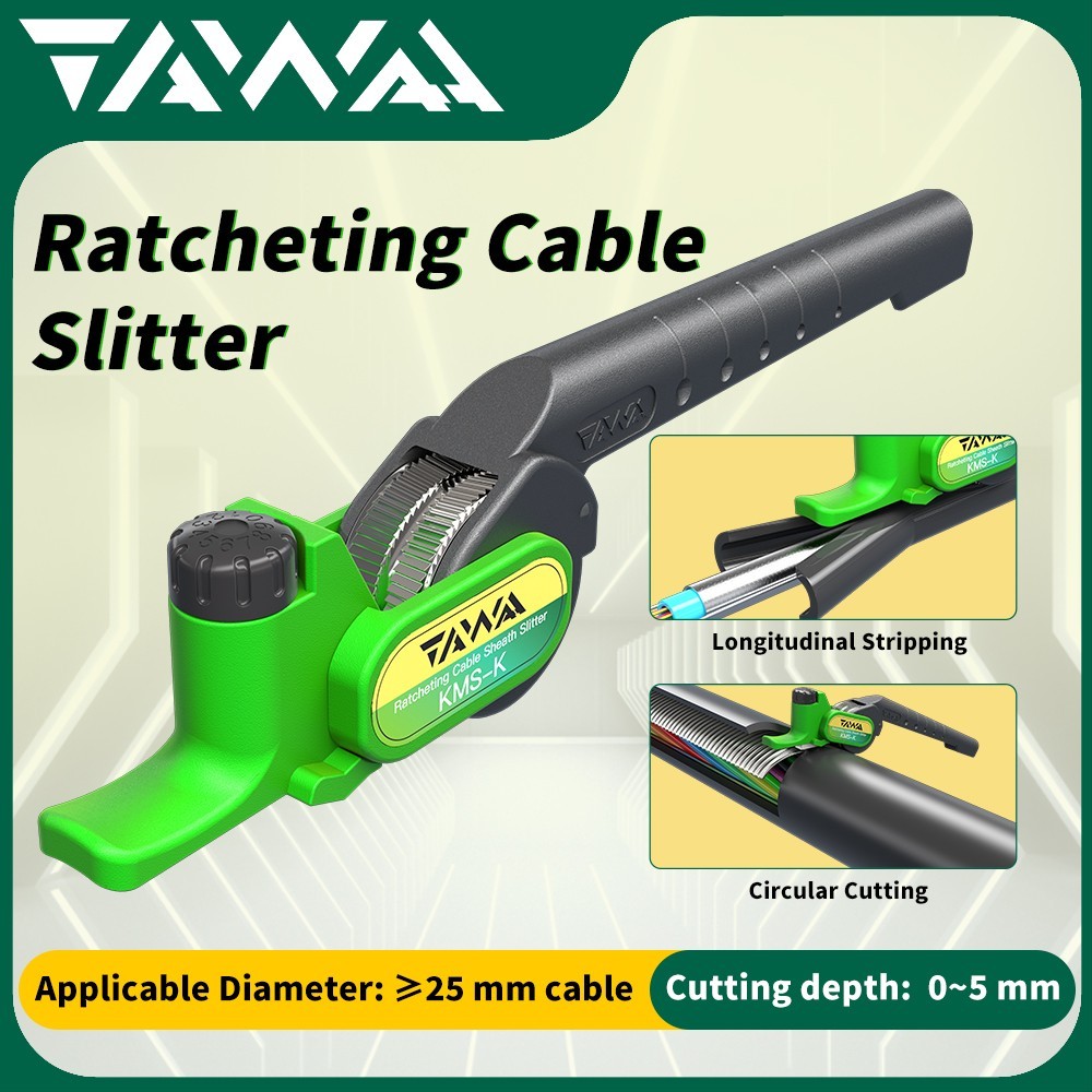 2PCS TAWAA KMS-K Ratcheting Cable Slitter Cutting Depth 0~5mm Ship from USA
