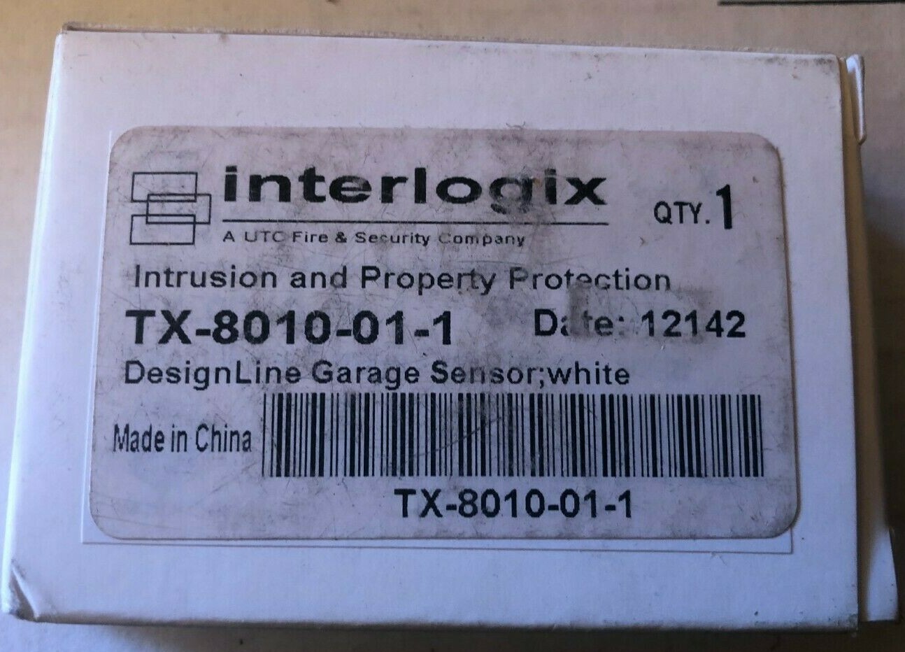 Brand New Interlogix TX-8010-01-1 DesignLine Garage Door Sensor