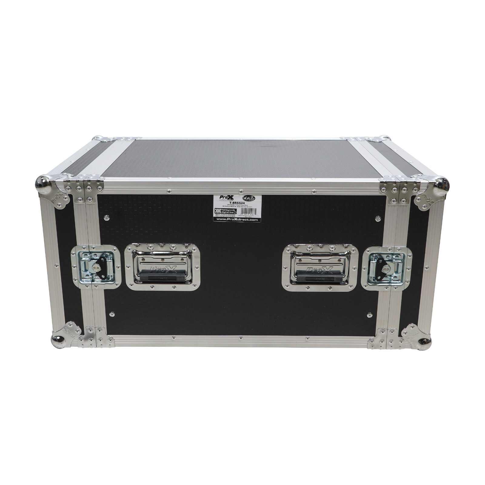 ProX T-8RSS24 8U Space Amp Rack Mount ATA Flight Case 24 Inch Depth