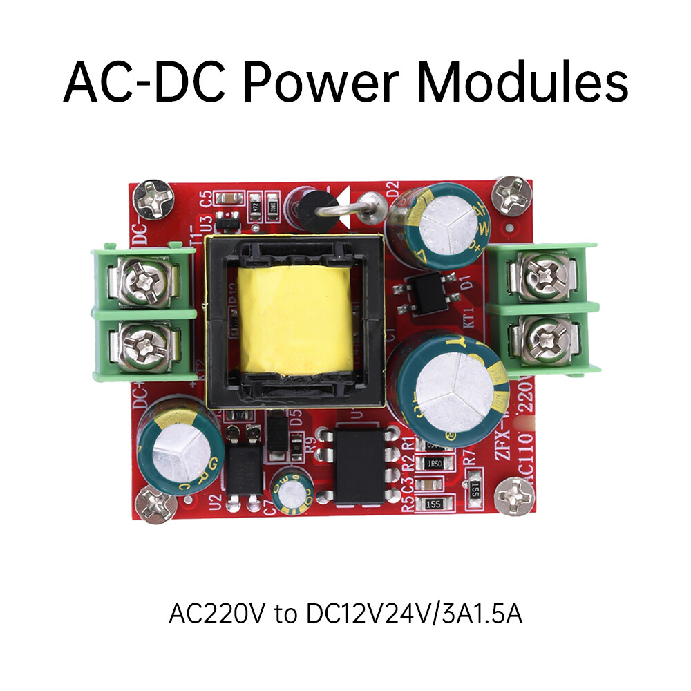 AC-DC Power Module AC220V to DC12V 24V 3A 1.5A 36W Buck Voltage Regulator Module