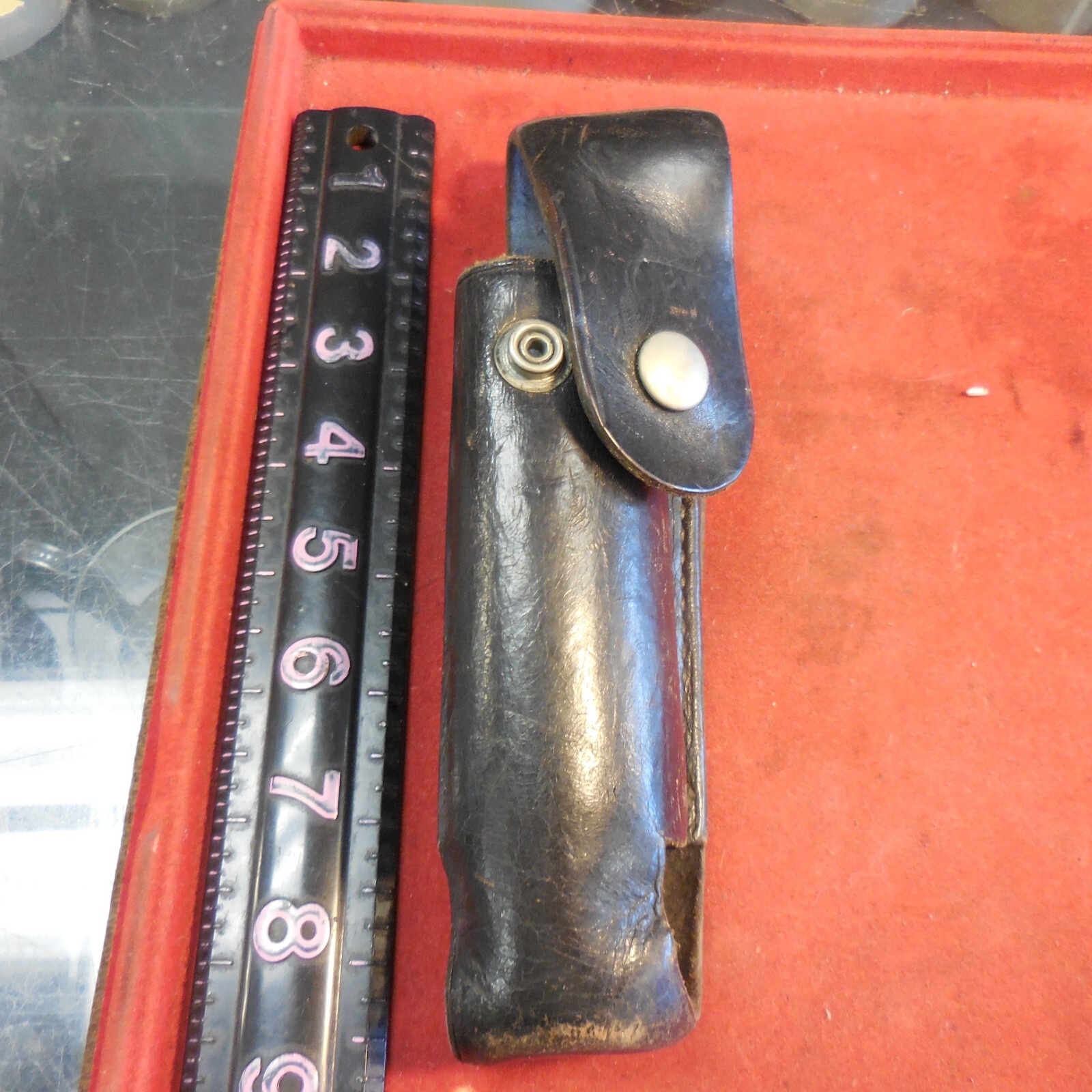 Mace pepper spray holder LEATHER UNMARKED BROKEN SNAP #OP/HP