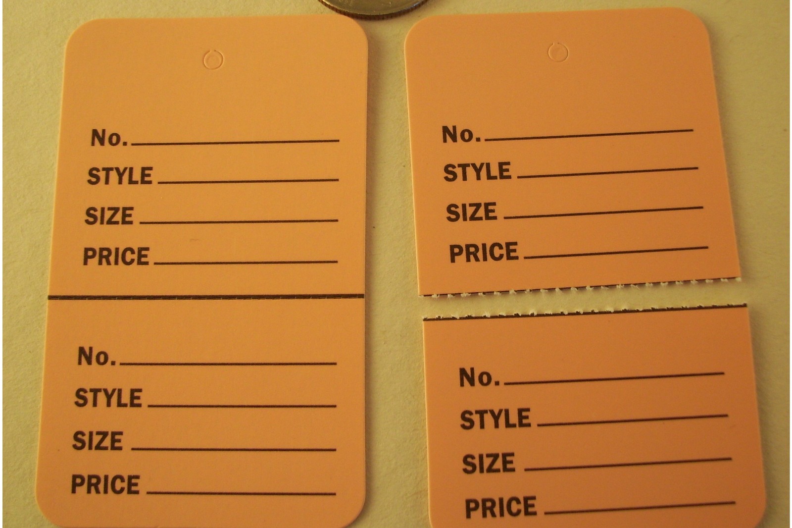 1000 LARGE PINK HANG Price Label Tags Clothing Tagging Tags Gun Two parts