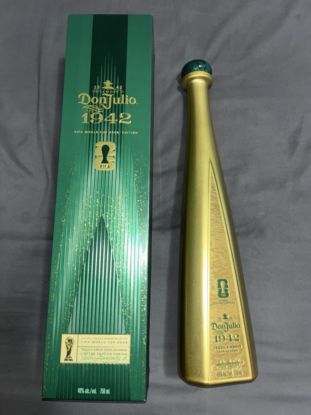 Don Julio 1942 Empty Bottle World Cup Bottle 750ml Collectible