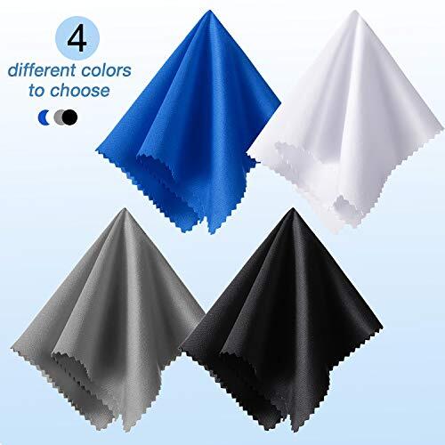 12 Pack Extra Large Microfiber Cleaning Cloth Multicolor For Eyeglasses Devices