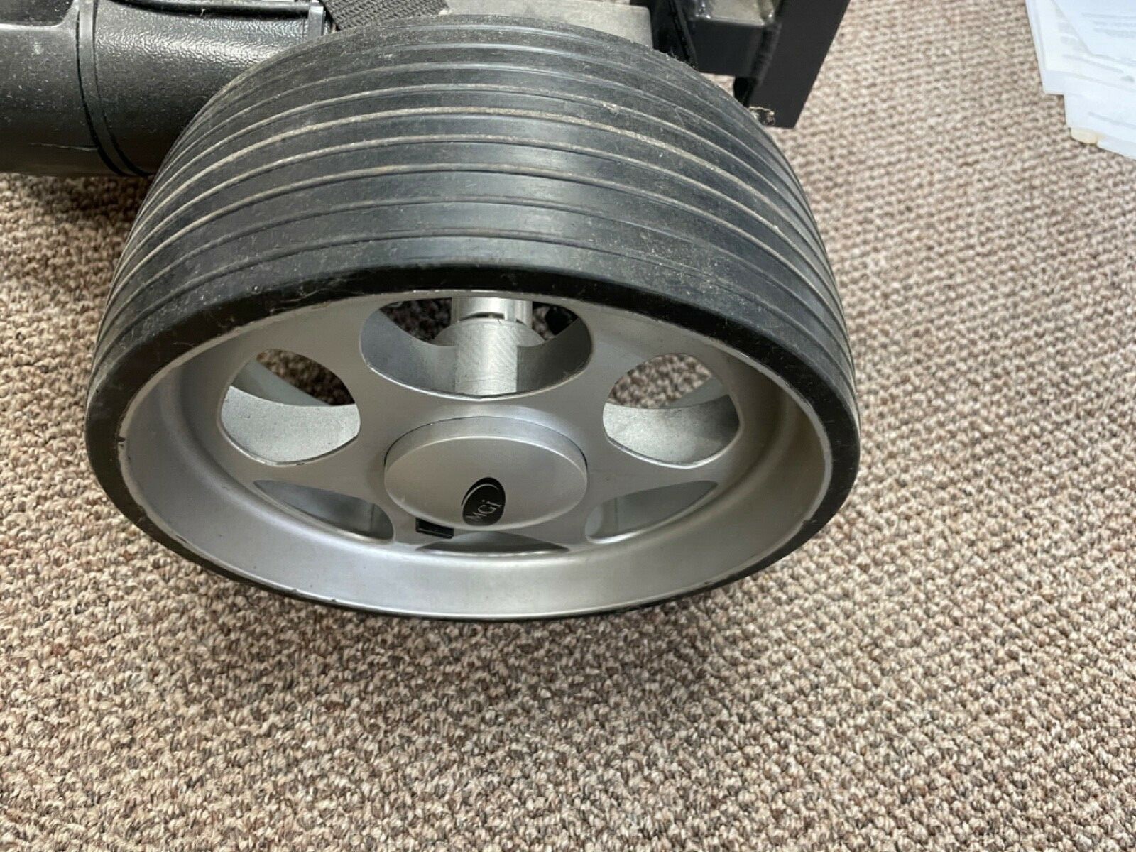 Nylon golf wheel cover for motorized and push carts