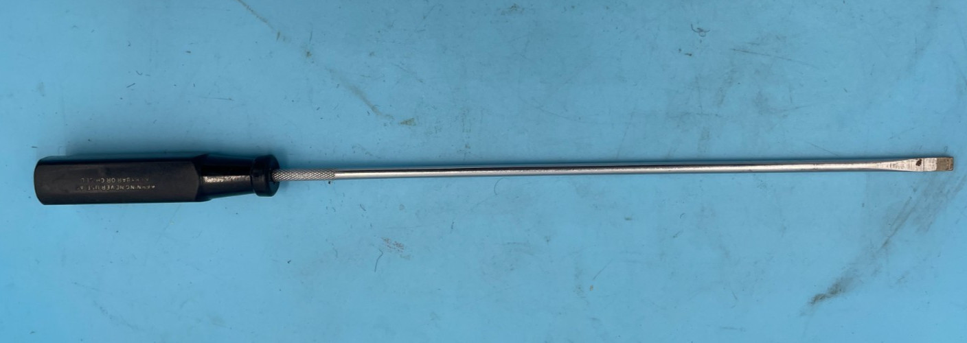 Snap On SSDE610B Precision Electricians Slotted Thin Cabinet Screwdriver 13”