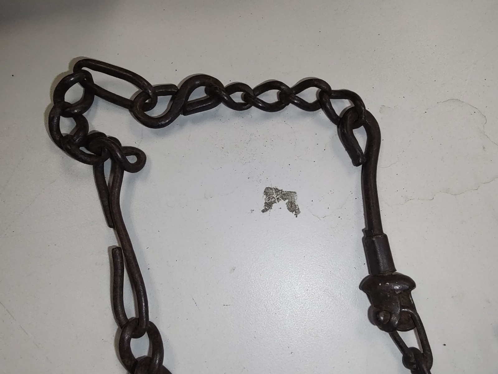 Blacksmith ladel with hand crafted chain 1800's ?