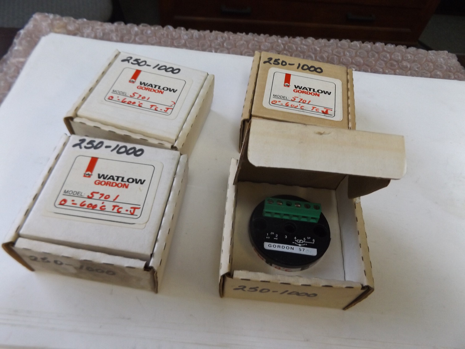 WHOLESALE WATLOW GORDON 5701 TC-J TRANSMITTER LOT OF 4 NEW OLD STOCK