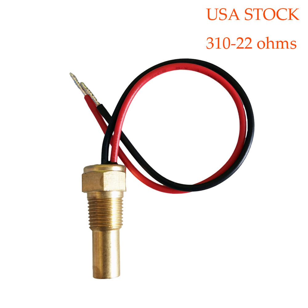 1/8" NPT Water Temp Sender Temperature Sensor Unit 310-22ohms 100-250F USA STOCK