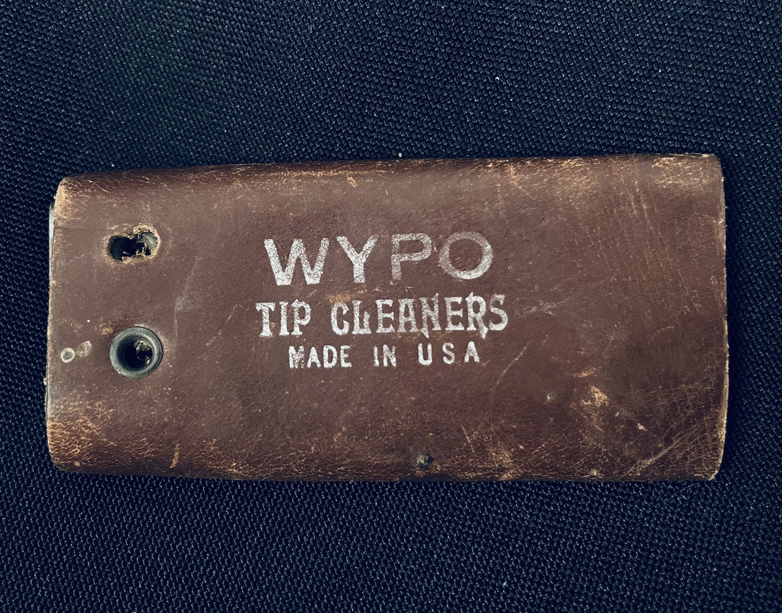 Vintage Old Antique 1950's Leather Case WYPO Maitlen Benson #1 Tip Cleaner USA