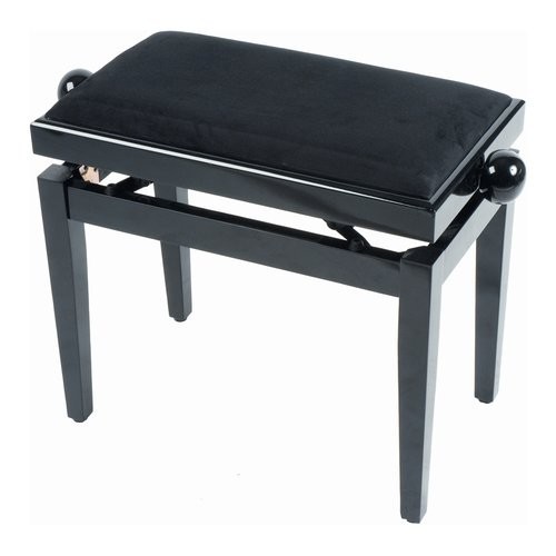 QUIK-LOK Musician's Bench Black Padded Seat Wooden Stool