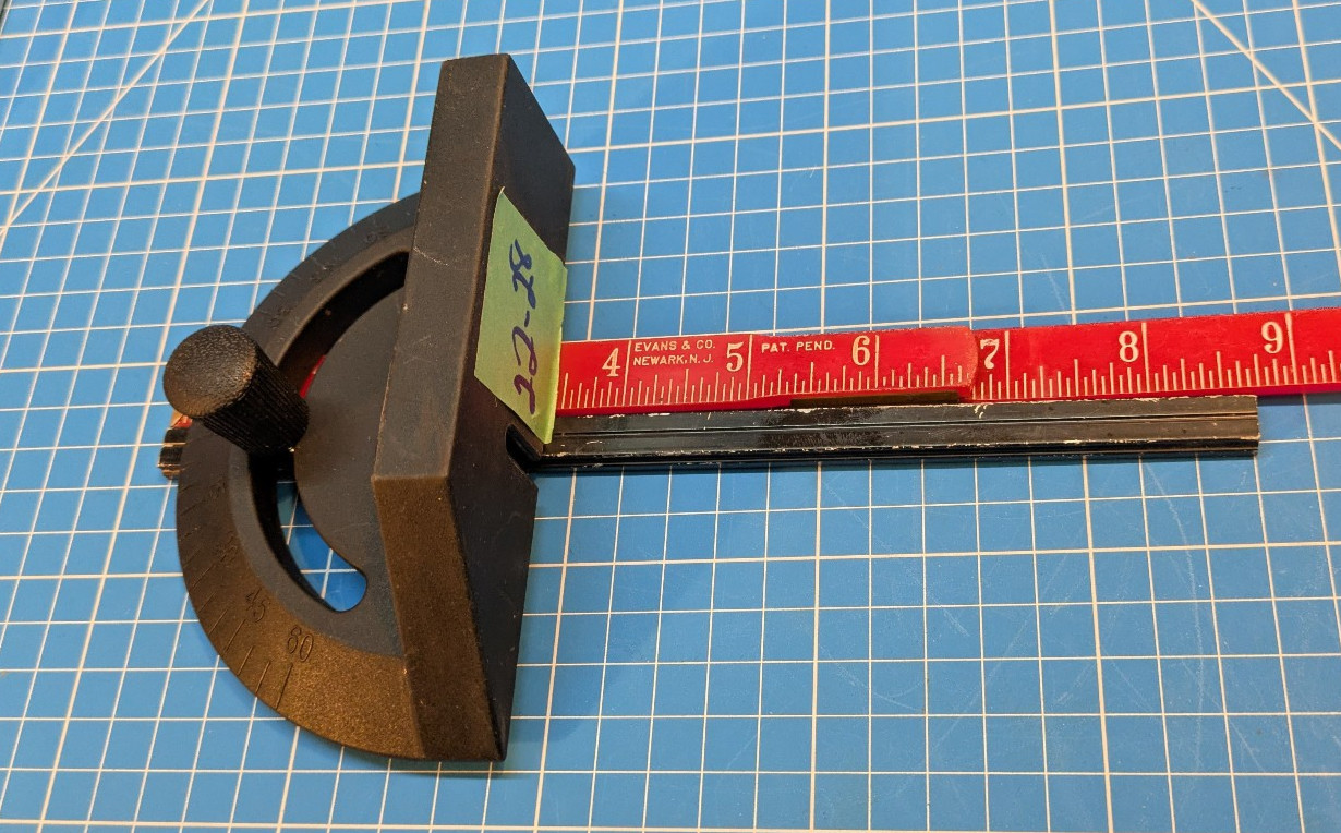 Saw Miter Gauge  - 1/4x3/8+7/16x9" Shaped Alumimum Beam & 1.5x5.25" Resin Fence