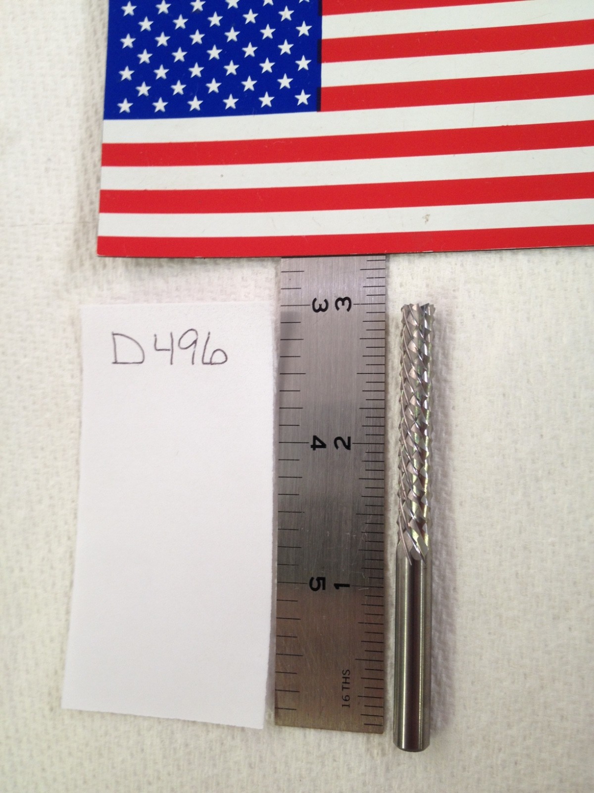 NEW FALCON / SGS 1/4" (.250) SHANK CARBIDE BURR SB-1L DIAMOND CUT END CUT {D496}
