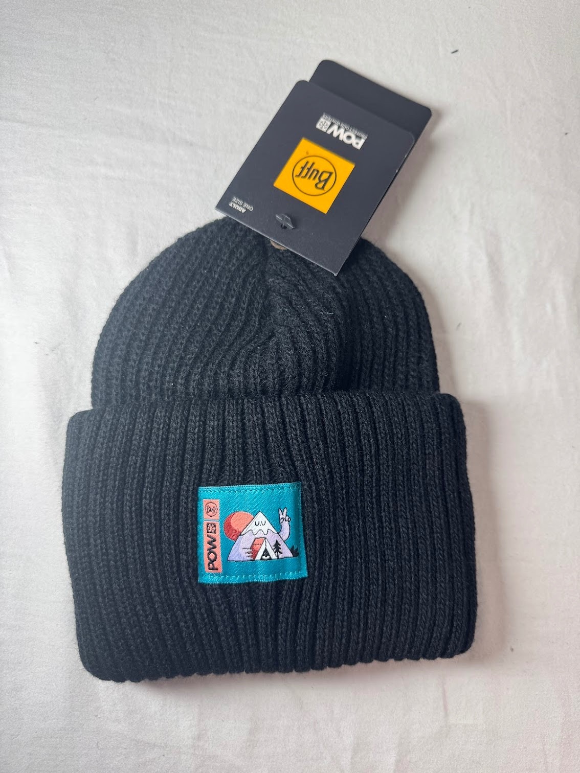 BUFF Knitted Beanie POW- Rutger Black *BRAND NEW* (MSRP $40)